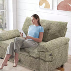 Dyonery 3-in-1 Convertible Sofa Bed, Pull Out Sleeper Sofa with Adjustable Backrest