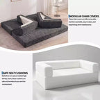 80.7 5-in-1 Convertible Sleeper Sofa Bed – Corduroy, 1200 lbs, No Assembly