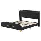 Modern Upholstered PU Leather Bed