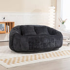 GDFStudio - Divano Pigro a 2 Posti Laurel Chenille con Schiuma ad Alta Densità e Comfort Extra Large
