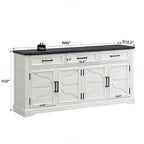 Farmhouse Buffet Sideboard Cabinet,Coffee Bar Wine Bar for Dining Room - N/A