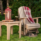 Fauteuil planeur pivotant Adirondack en polybois