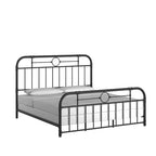 Letto in metallo nero