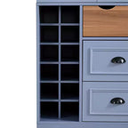 Whisen 71'' Tall Freestanding Kitchen Pantry, Large Dining Storage Cabinet Cupboard Sideboards With 4 Foldable Doors, Shelves, Wine Racks