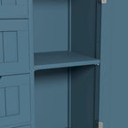 VEIKOUS Bathroom Floor Storage Cabinet with 4 Drawers