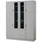 Whisen 71''H Freestanding Kitchen Storage Pantry, Large Dining Storage Cabinet Cupboard Sideboards With 6 Doors, Adjustable Shelves