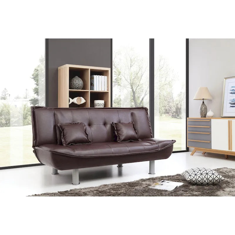 Lionel Faux Leather Sofa Bed