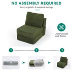 Convertible Cloud Sectional Couch Comfy Corduroy Sectional Sofa Comfy Couch With Deep Seat & High Pillows Easy To Assemble