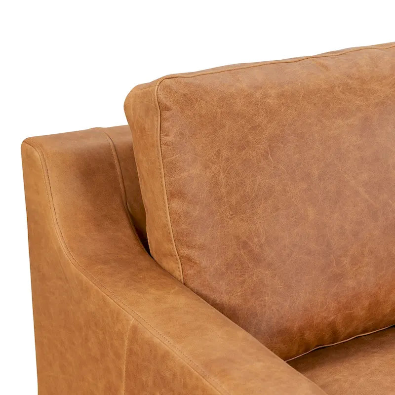Poly & Bark Sorrento Sofa - Full Grain Genuine Italian Leather