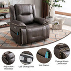 Power Lift comfortable chair with massage heating, cup holder and USB port