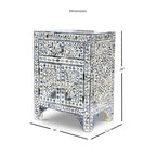 Meuble d'appoint incrusté d'os Firoz de Steve Silver