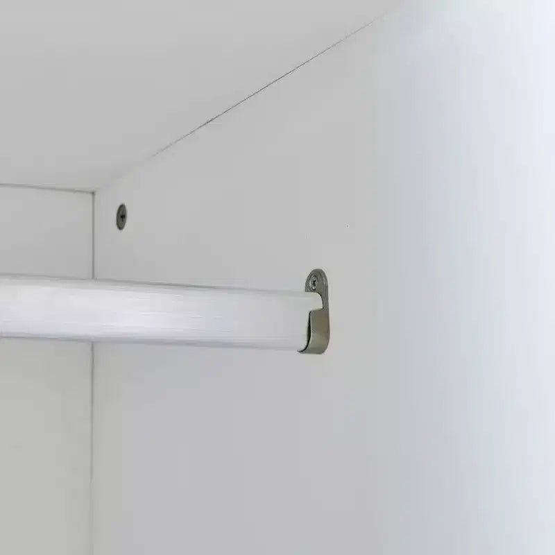 Twin Size Murphy Bed Wall Bed Frame, Wood Cabinet Bed with Built-in Wardrobe, Storage Drawers and Open Shelves, White -ModernLuxe