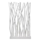 JONATHAN Y Tranquil 39W x 68H Coastal Bohemian Handcrafted Teak Branch Single Panel Room Divider
