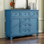 Rustic Brown Wood Accent Cabinet for Living Room Storage