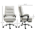 Fauteuil de bureau massant, chauffant et inclinable en microfibre Vinsetto avec vibrations