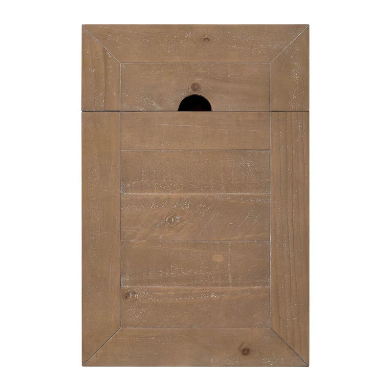 Tavolino da divano/poltrona Monterey in legno massiccio con prese di corrente nascoste