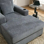 Three sizes Oversized Chaise Lounger with Pillows
