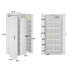 Organisateur de cuisine polyvalent : Meuble compact de 80 cm avec rangement intelligent