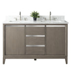 Vanity Art Bathroom Vanity with Ceramic Sink and Engineered Marble Top