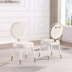 Morden Fort Set da pranzo rotondo moderno di lusso da 5 pezzi con tavolo e sedie
