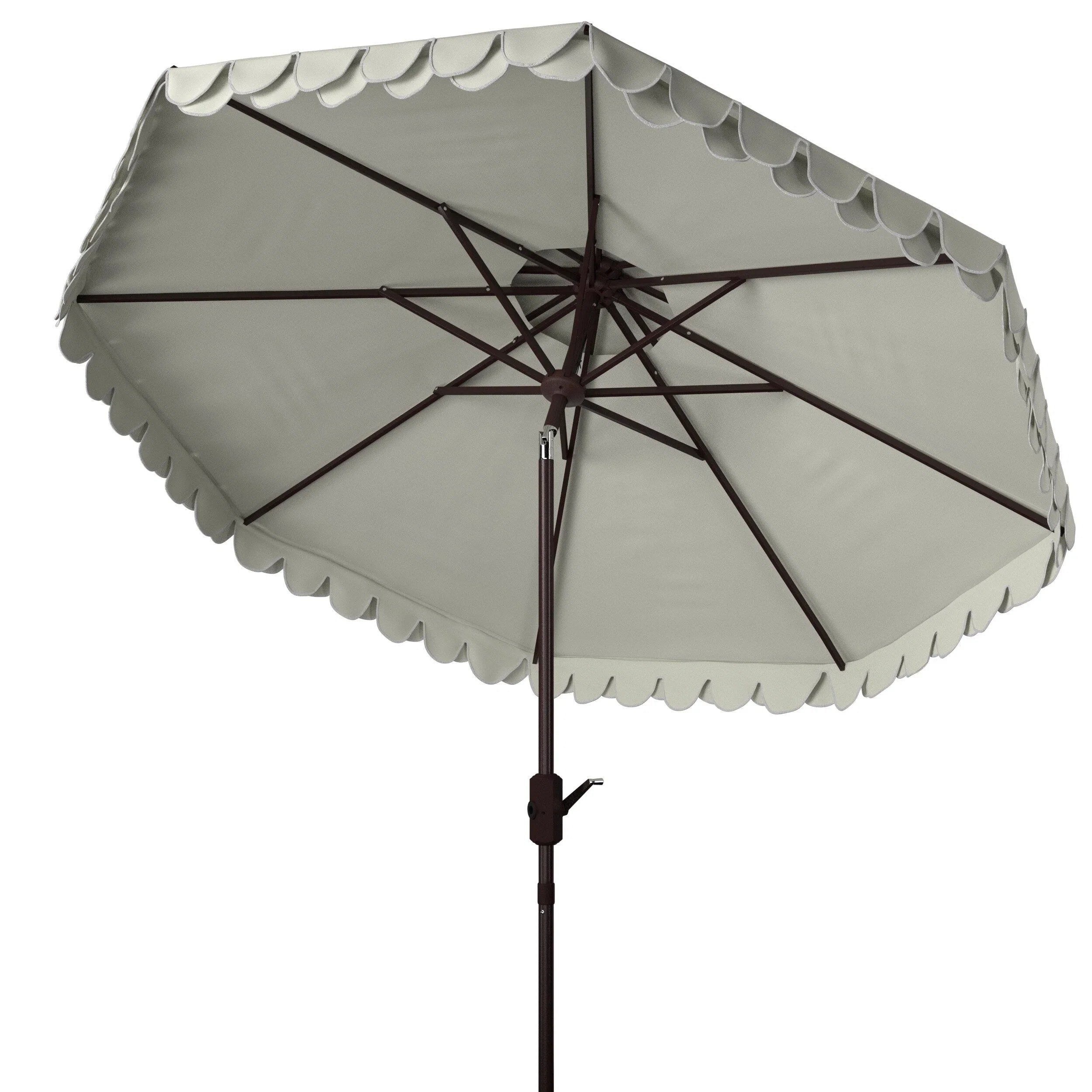Outdoor Kjerstin Valance 9Ft Double Top Umbrella