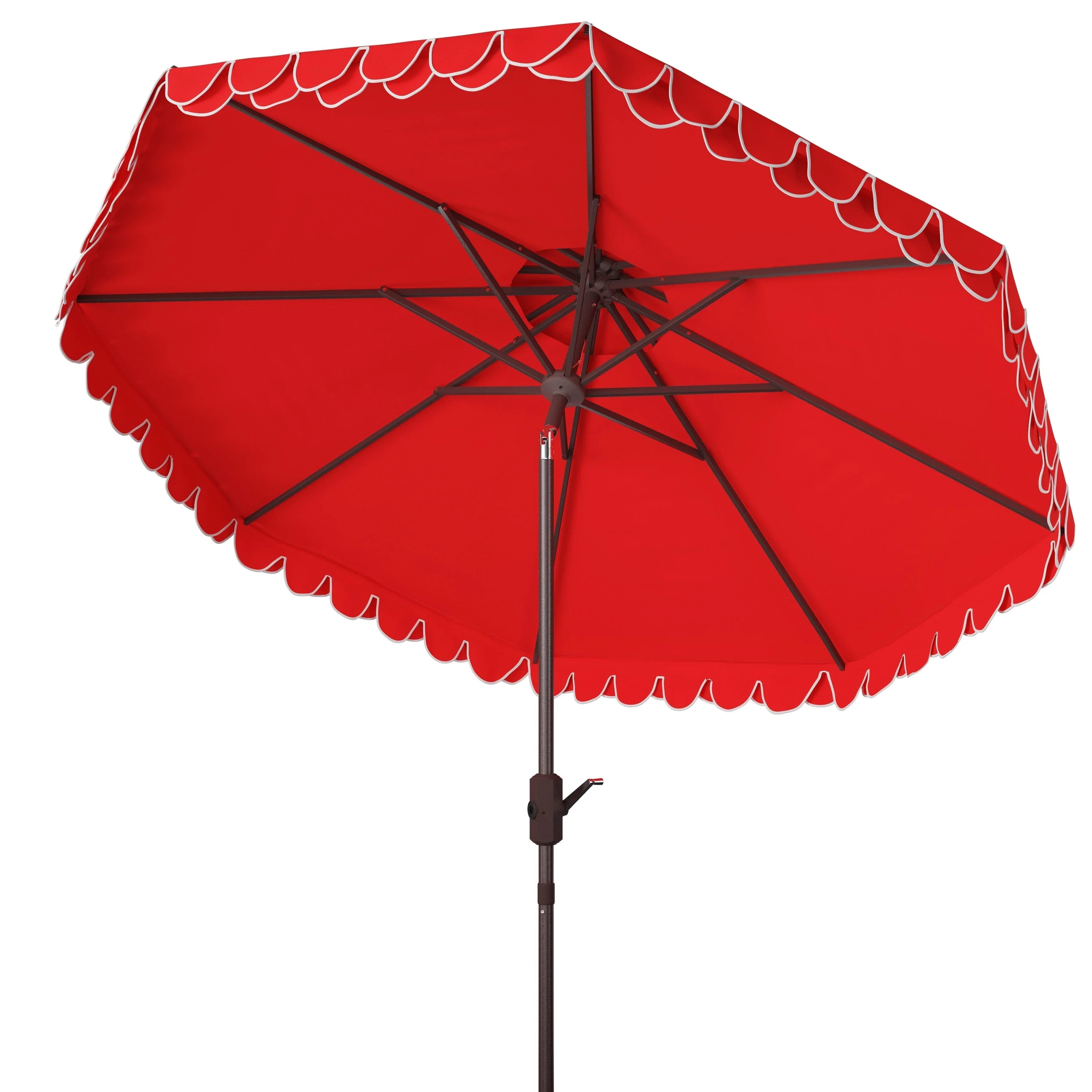 Outdoor Kjerstin Valance 9Ft Double Top Umbrella