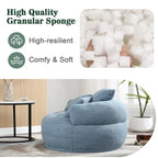 Divano Pigro Rotondo – Bianco/Blu/Grigio/Giallo/Arancione/Rosso Rosa/Blu Marino/Verde, Posto Singolo e Coppia