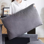 64.5 3-in-1 Convertible Corduroy Sleeper Sofa Bed with Pullout Bed