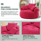 Divano Pigro Rotondo – Bianco/Blu/Grigio/Giallo/Arancione/Rosso Rosa/Blu Marino/Verde, Posto Singolo e Coppia