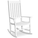 Rocking Chair Solid Wooden Frame Porch Rocker Indoor Outdoor
