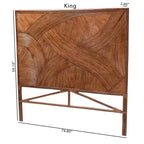 bali & pari King Elettra Rattan Standalone Headboard: Handcrafted, No Assembly, Bohemian Design