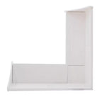 Tobin Traditional Solid Wood Backless Storage Corner Nook Breakfast Bench Cushion White - Linon