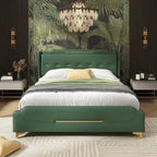 Modern Upholstered PU Leather Bed
