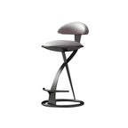 Luxury Gold Metal Frame Sleek Beige Leather Bar Stool