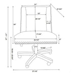 Chaise de bureau pivotante Violet