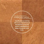 Poly & Bark Jarmo Ottoman with Adjustable Walnut Table - Full Grain Genuine Italian Leather