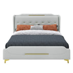 Modern Upholstered PU Leather Bed