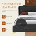 Modern Upholstered PU Leather Bed