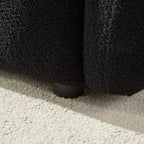 GDFStudio Alanna Divano a 3 Posti Moderno in Tessuto Teddy con Cuscini, 79,5