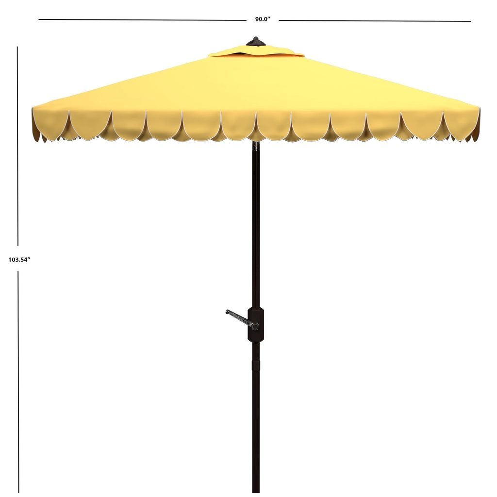 Outdoor Kjerstin Valance 9Ft Double Top Umbrella