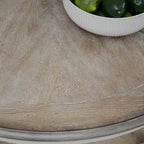 Magnolia Manor Round Pedestal Dining Table with Expandable Leaves - 2 Finishes