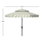 Outdoor Kjerstin Valance 9Ft Double Top Umbrella