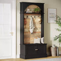 Lantine 70.86 Hall Tree with Bench, 4-in-1 Entryway Storage: Coat Rack, Shoe Shelf, Mudroom Bench for Hallway