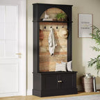 Lantine 70.86 Hall Tree with Bench, 4-in-1 Entryway Storage: Coat Rack, Shoe Shelf, Mudroom Bench for Hallway