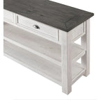 The Gray Barn Downington Table console de canapé à 2 tiroirs en bois massif