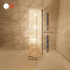 Plug In Column LED Rattan Floor Lamp for Living Room