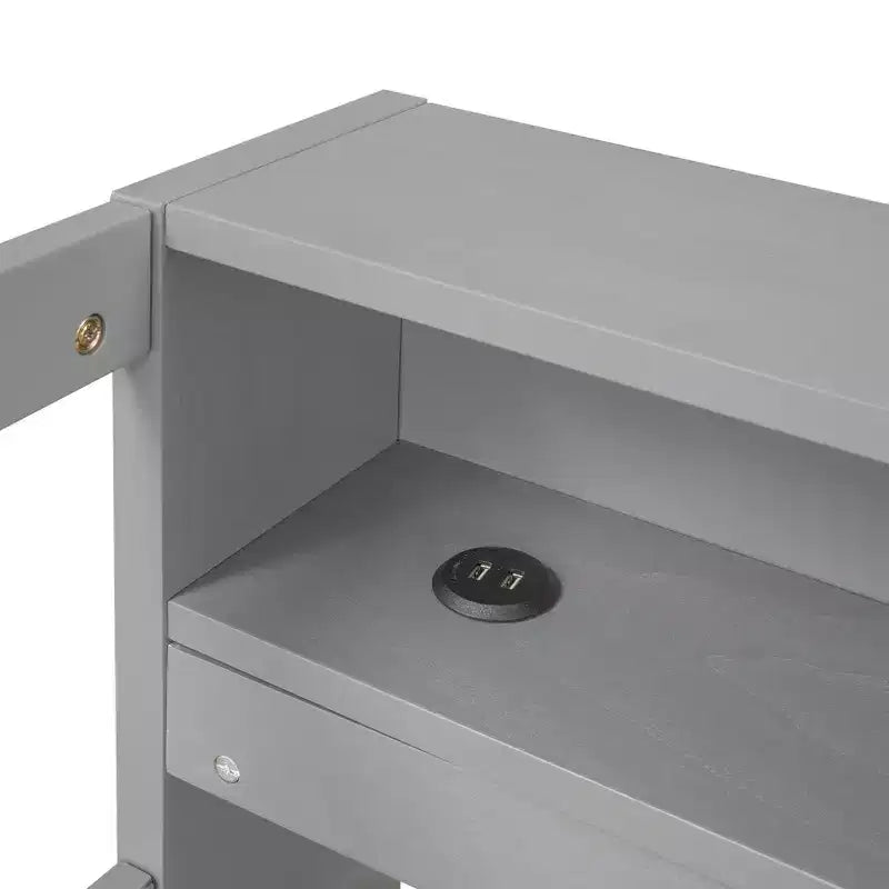 Whisen Twin XL Daybed in Legno con 2 Letti Estraibili, 3 Vani portaoggetti, 1 Luce Gratuita e USB per la Ricarica