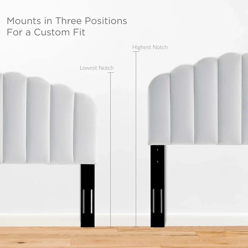Veronique Twin Performance Velvet Headboard