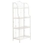 SAFAVIEH Bryn Étagère de boulanger d'extérieur victorienne en fer forgé à 4 niveaux - 63,5 cm l x 38,1 cm P x 160 cm H - 25L x 15P x 63H
