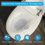 Smart Bidet Toilet with Auto Open/Close Lid & Seat, Foot Sensor Flush, Tankless One Piece Elongated, Heated Seat
